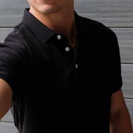 Hydrophobic Polo Shirt - Black