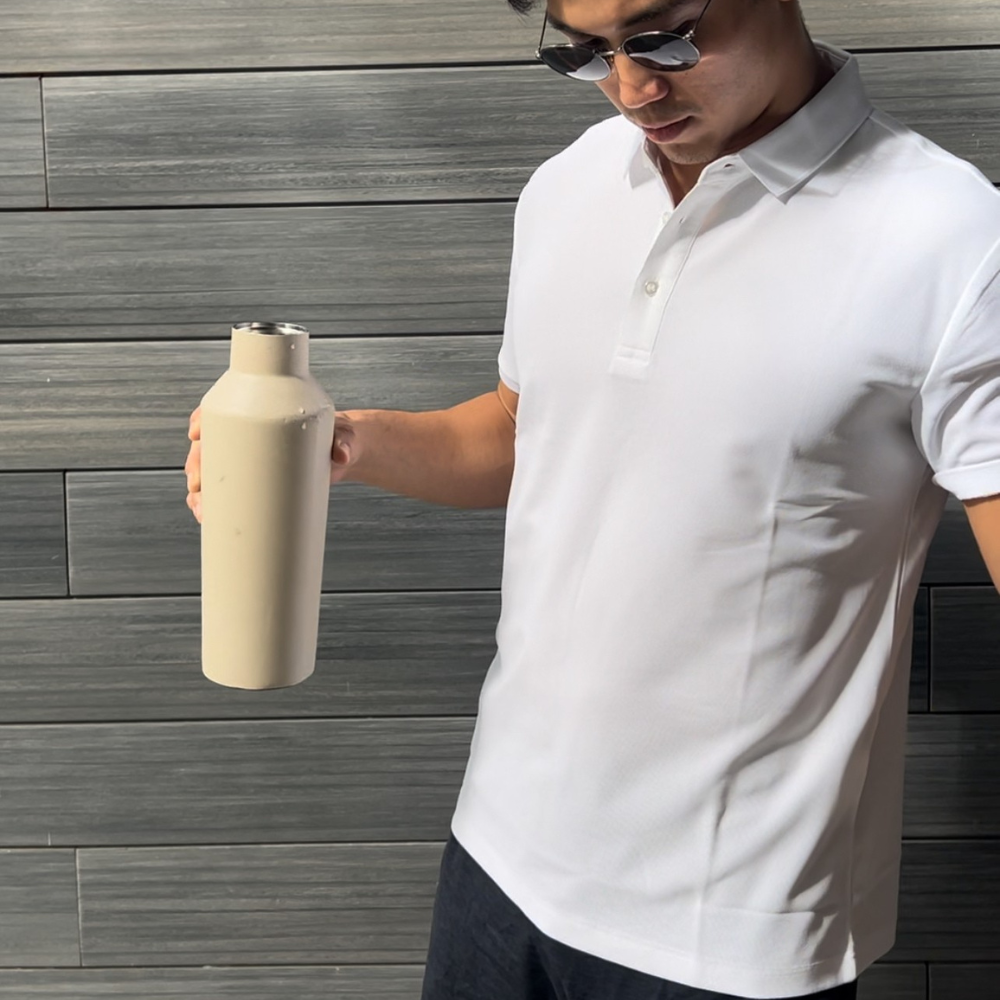 Hydrophobic Polo Shirt - White