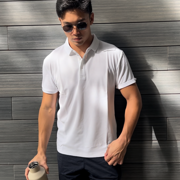 Hydrophobic Polo Shirt - White
