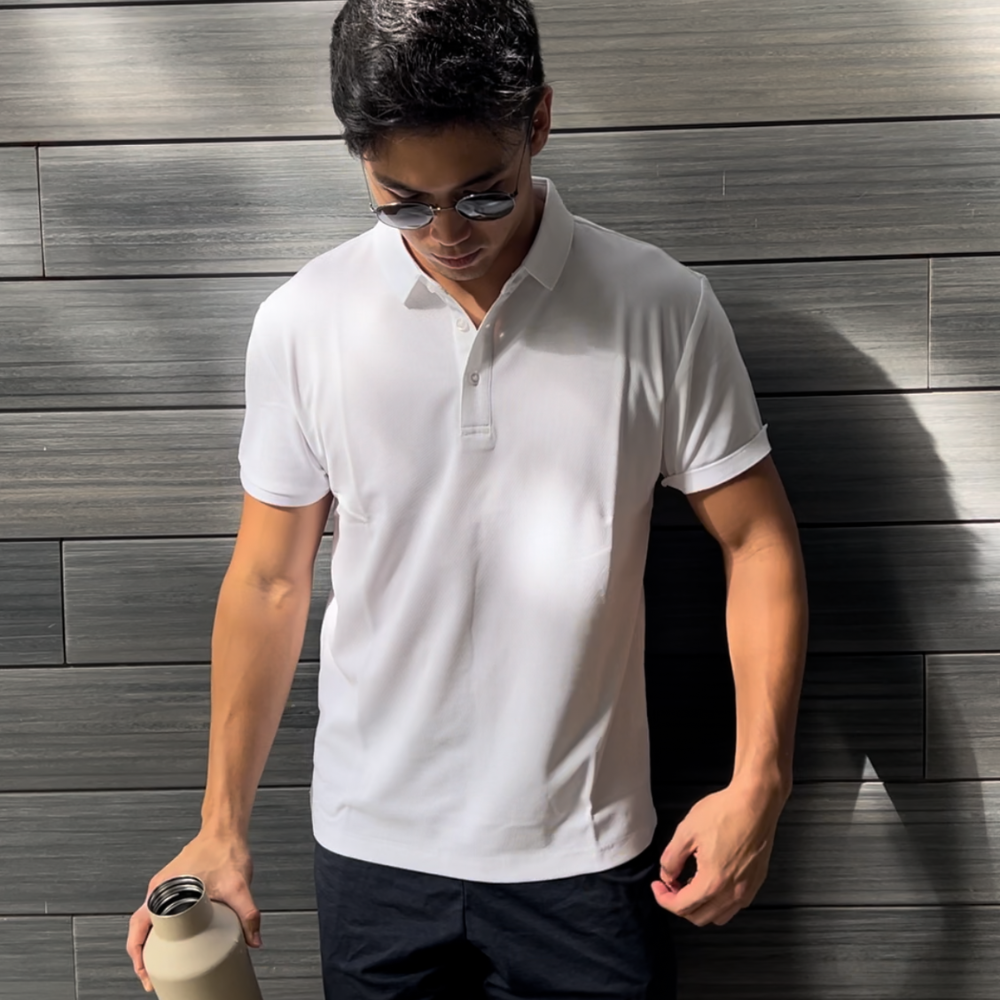 Hydrophobic Polo Shirt - White