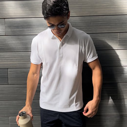 Hydrophobic Polo Shirt - White